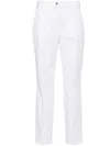 Jacob Cohen Marina Cotton Slim Trousers In White