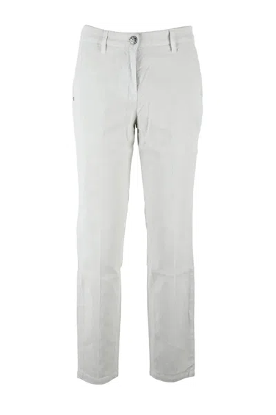Jacob Cohen Marina Velvet Slim Pants - White