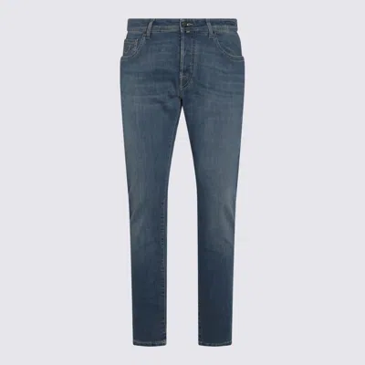 JACOB COHEN JACOB COHEN MEDIUM BLUE COTTON DENIM JEANS