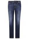 Jacob Cohen Medium-dark Wash Straight-leg Jeans With Classic Five-pocket Styling In Blue