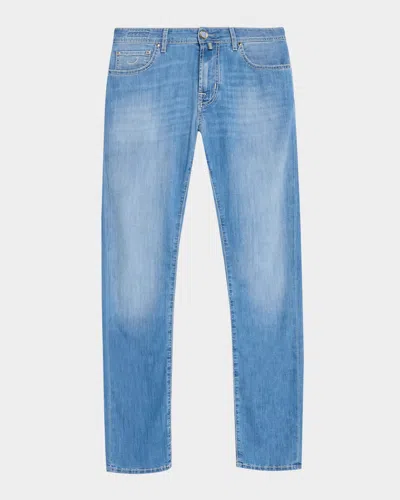 Jacob Cohen Men & Apos;s Faded Slim Fit Five-pocket Jeans In Blue