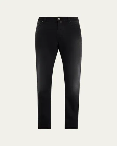Jacob Cohen Men's Bard Black Denim Slim Fit Jeans