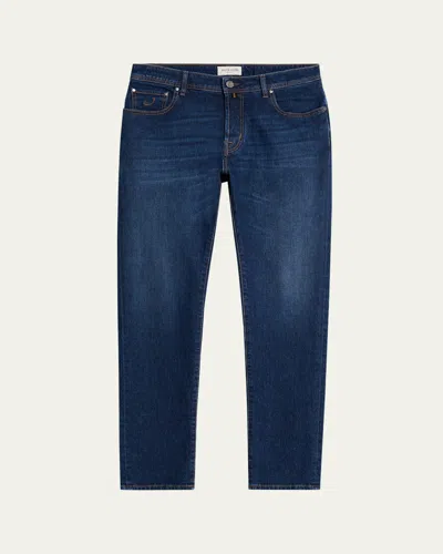Jacob Cohen Men's Bard Dark-wash Denim Slim Fit Jeans In Blue