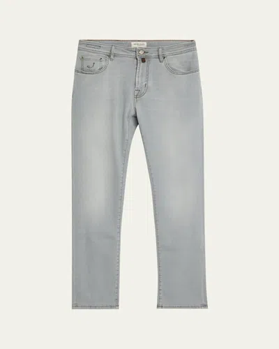 Jacob Cohen Men's Bard Grey Denim Slim-fit Jeans In Gray
