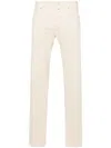 Jacob Cohen Light Beige Cotton Blend Mid-rise Bard Jeans In Neutral
