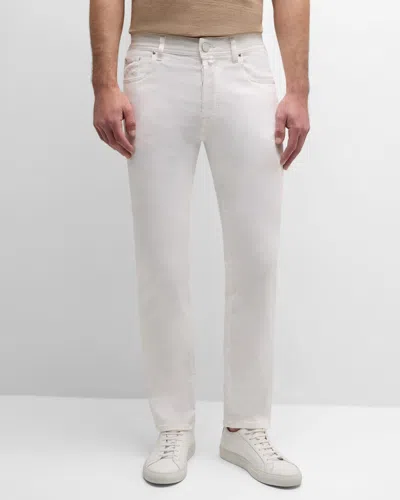 Jacob Cohen Men's Bard Slim Fit Stretch 5-pocket Pants In White
