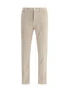 Jacob Cohen Five-pocket Corduroy Trousers In Neutral