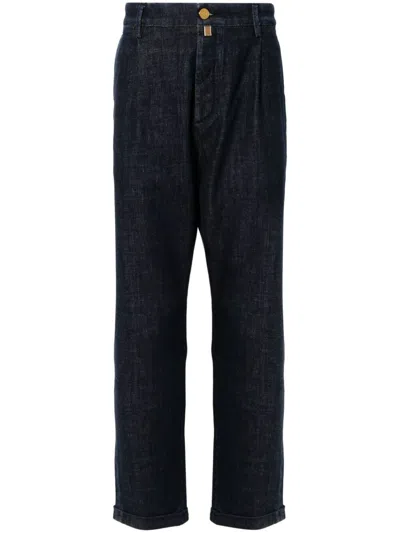 Jacob Cohen Men Crop Slim Single Pence Henry Pant In Black
