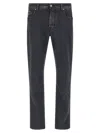 Jacob Cohen Dark Grey Solid Jeans In Gray