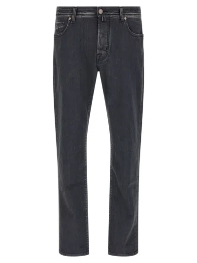 Jacob Cohen Dark Grey Solid Jeans In Gray