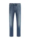 Jacob Cohen Men Denim Jeans Scott In Cotton And Lyocell In Blue