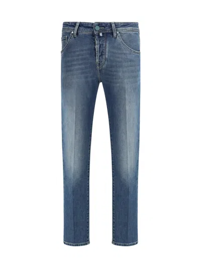 Jacob Cohen Men Denim Jeans Scott In Cotton And Lyocell In Blue