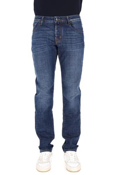Jacob Cohen Men's Fashion-forward Denim Jeans In Blue
