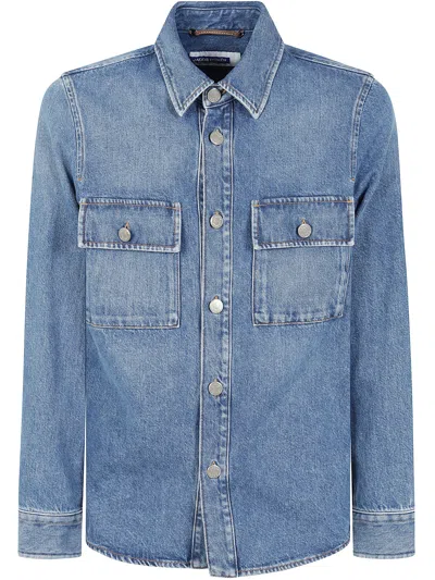 JACOB COHEN JACOB COHEN MEN LIGHT JACKET DENIM BLUE VINTAGE