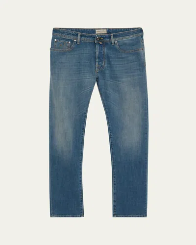 Jacob Cohen Men's Medium-wash Denim Slim Fit Jeans In Blue