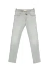 Jacob Cohen Nick 5-pocket Slim Fit Pants In Gray
