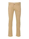 Jacob Cohen Pantalone Slim Fit Gray Tr 1000r Velluto Corda Trousers White In Brown
