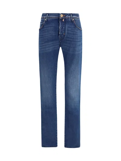 Jacob Cohen Men Pant 5 Pkt Slim Fit Nick Ltd In Blue