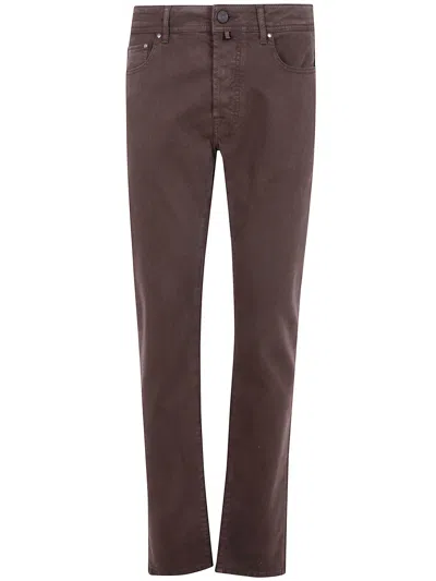 Jacob Cohen Men "pant 5 Pockets Slim Fit Bard Tr" Trousers In Brown
