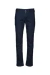 Jacob Cohen Logo-tag Trousers In Multicolor