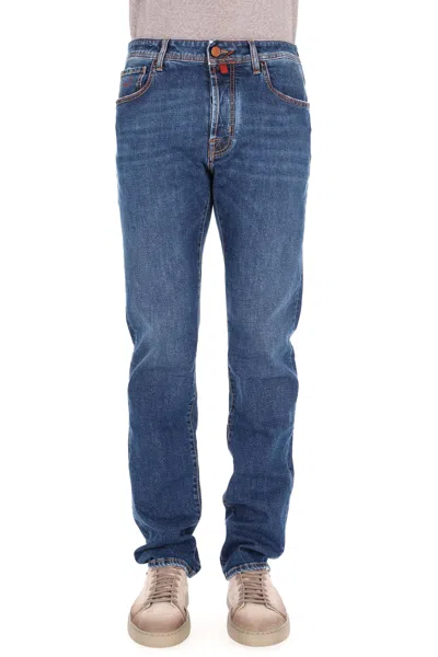 Jacob Cohen Men's Premium Denim Jeans - Fw25 Collection In Blue