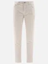 Jacob Cohen Bard Mid-rise Slim-fit Trousers In Beige