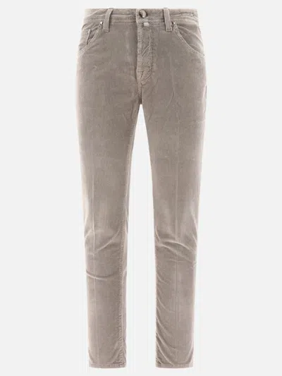 Jacob Cohen Mini Check-print Skinny Trousers In Green