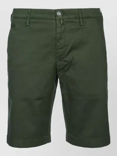 Jacob Cohen Men Shorts Belt Loops Front Back Pockets In Green