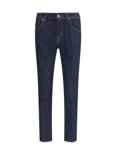 Jacob Cohen Men Skinny Cropped Jeans In Blue