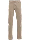 Jacob Cohen Slim Fit Trousers Belt Loops In Grey