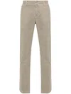 Jacob Cohen Straight Leg Twill Trousers With Multiple Pockets In Grey