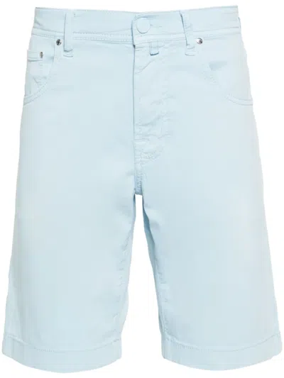 Jacob Cohen Mid-rise Chino Shorts In Blue