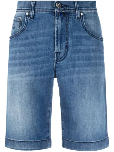 Jacob Cohen Mid-rise Denim Shorts In Blau