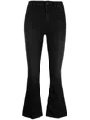 Jacob Cohen Mid-rise Flared Jeans In Black
