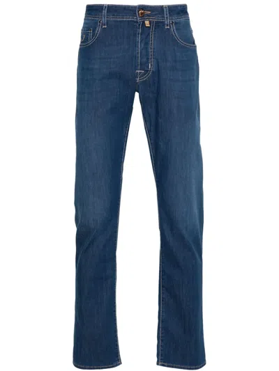 Jacob Cohen Mid-rise Slim-fit Jeans In Blue
