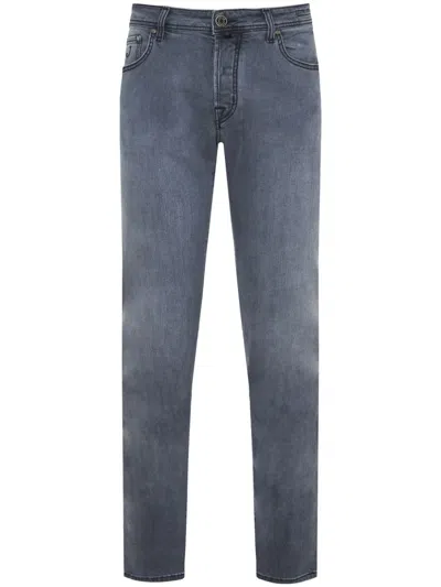 Jacob Cohen Mid-rise Slim-fit Jeans In Blue