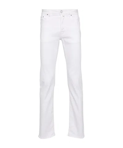 Jacob Cohen Mid-rise Slim-fit Jeans In White