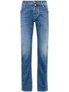 Jacob Cohen Distressed-effect Straight-leg Jeans In 蓝色