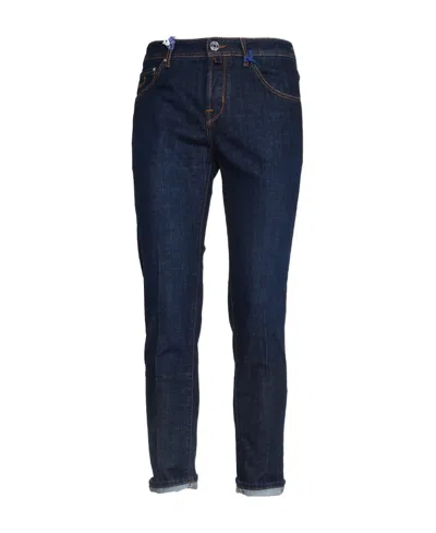 Jacob Cohen Mid-rise Straight-leg Jeans In Black