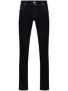 Jacob Cohen Logo-patch Jeans In Blue
