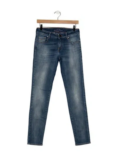 Pre-owned Jacob Cohen Mid-rise Skinny Leg Jeans In Blue