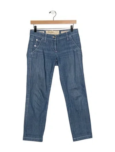 Pre-owned Jacob Cohen Mid-rise Straight Leg Jeans In Blue
