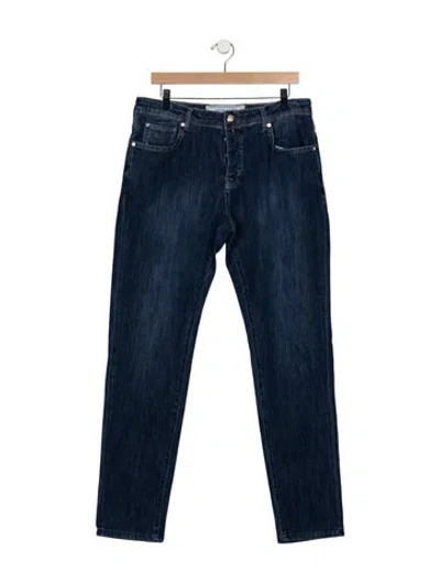 Pre-owned Jacob Cohen Mid-rise Straight Leg Jeans In Blue