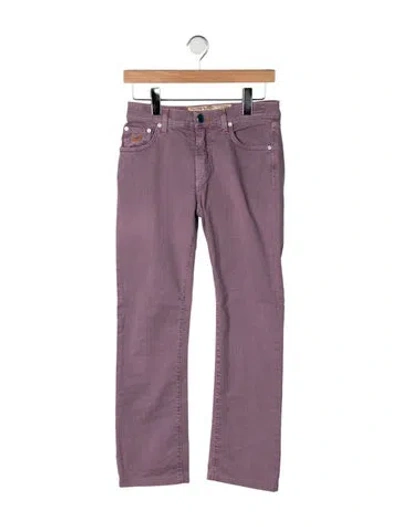 Pre-owned Jacob Cohen Mid-rise Straight Leg Jeans In Purple