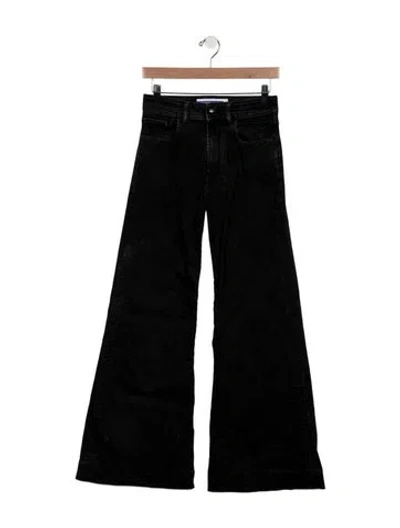 Pre-owned Jacob Cohen Mid-rise Wide Leg Jeans In Black