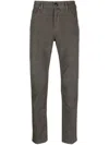 Jacob Cohen Mini Check-print Skinny Trousers In Brown
