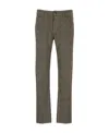 Jacob Cohen Mini Check-print Skinny Trousers In Green