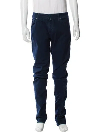 Pre-owned Jacob Cohen Moto Jeans In Blue