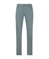 Jacob Cohen Bard Gabardine Trousers In Green