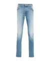 Jacob Cohen Blue Cotton Slim Men Jeans In Blue